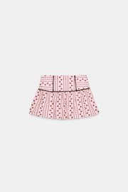 Jupe-culotte brodée
