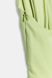 Robe asymétrique satinée avec nœud