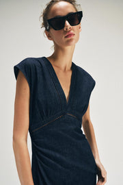 Robe midi entre-deux
