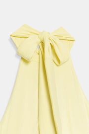 Robe midi dos-nu lien à nouer