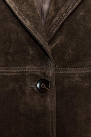 Manteau 100 % cuir suédé ZW Collection Édition limitée