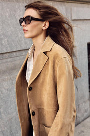 Veste 100 % cuir suédé