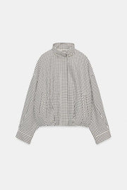 Veste bomber à carreaux