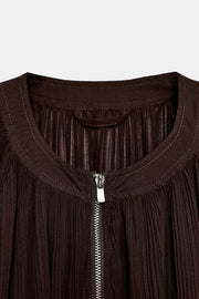 Veste en organza plissée