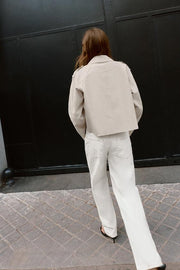 Trench court croisé