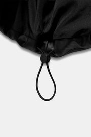 Anorak matelassé effet cuir déperlant coupe-vent