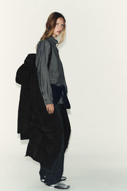 Anorak 60 % duvet, 40 % plumes, à capuche, déperlant et coupe-vent