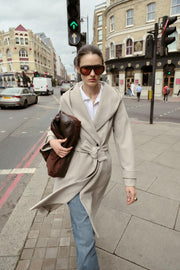 Manteau doux à capuche