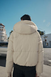 Anorak à capuche sherpa déperlant coupe-vent