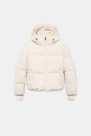 Anorak à capuche sherpa déperlant coupe-vent