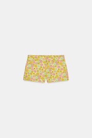 Short mini à fleurs