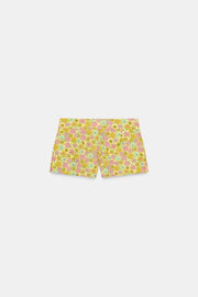 Short mini à fleurs