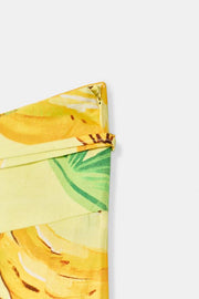 Pantalon à imprimé fruits et cordon