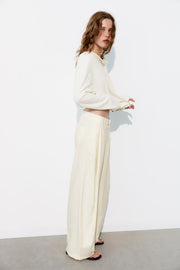 Pantalon fluide à plis