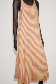 Robe longue à rayures