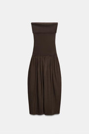 Robe bandeau contrastée