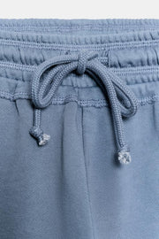 Short à cordons effet délavé