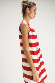Robe mini à rayures