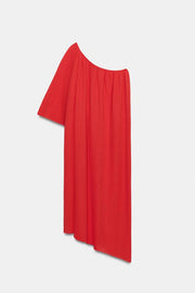 Robe en maille asymétrique
