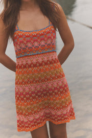 Robe courte en maille