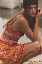 Robe courte en maille