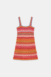 Robe courte en maille