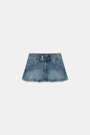 Jupe en denim TRF à plis