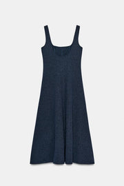 Robe midi à bretelles