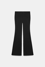 Pantalon coupe évasée extensible à pois