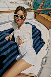 Veste en maille pointelle