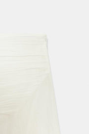 Jupe asymétrique en tissu texturé