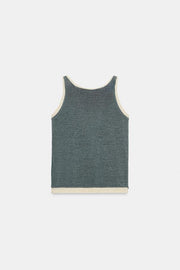Top en maille contrastée