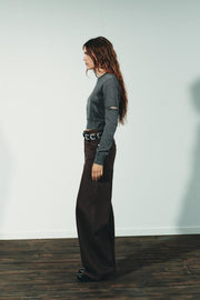 Jean TRF extra à jambe large taille haute