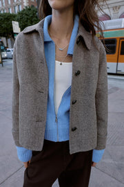 Manteau court en laine