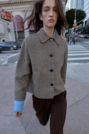 Manteau court en laine