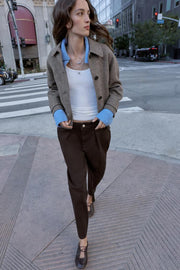 Manteau court en laine