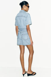Combinaison Z1975 courte fluide en denim