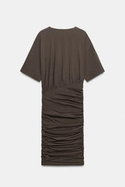 Robe courte drapée