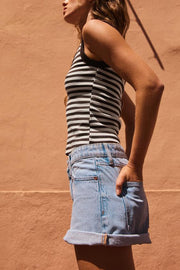 T-shirt en coton à décolleté en V