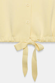 Veste en maille avec nœud