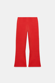 Pantalon coupe évasée en maille