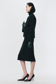 Veste à épaulettes 100 % laine Soshiotsuki x