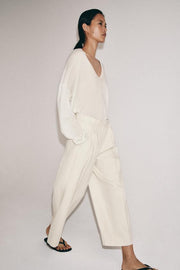 Pantalon à plis en lin ZW Collection