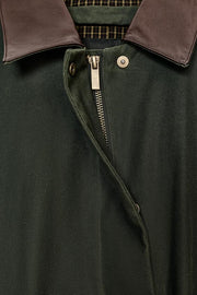 Trench col cuir contrasté ZW Collection