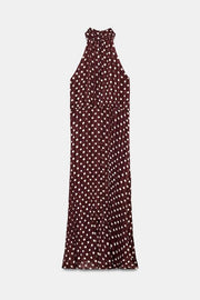 Robe midi à pois