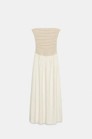Robe contrastée décolleté droit