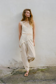Pantalon cargo coupe barrel