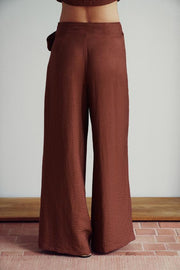 Pantalon paréo avec nœud