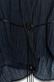 Veste semi-transparente effet froissé