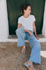 T-shirt texturé en coton